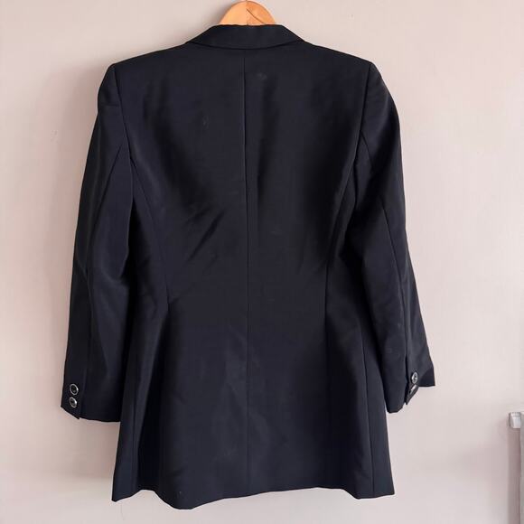 Escada Margaretha Ley Wool Blend Blazer Suit Jacket in Black Size Medium - Picture 8 of 8